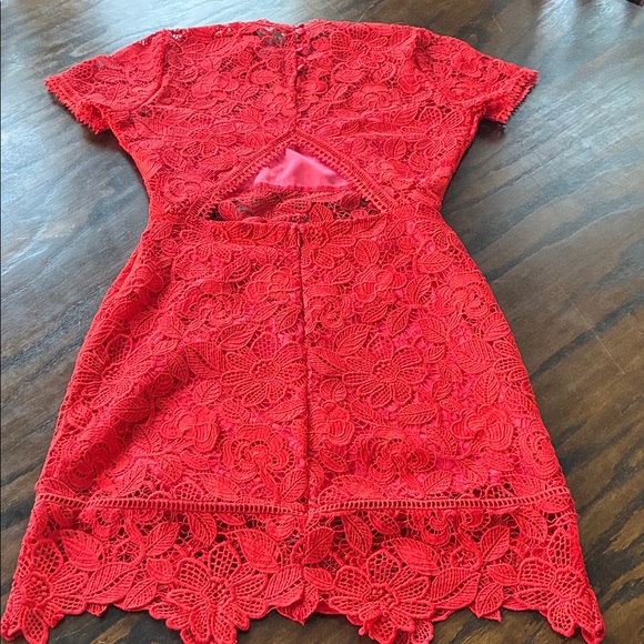 Lovers + Friends Red Lace Dress - Picture 8 of 8